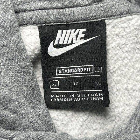 Nike Dark Grey Standard Fit Lightweight Hoodie Unisex Size XL - Picture 3 of 3